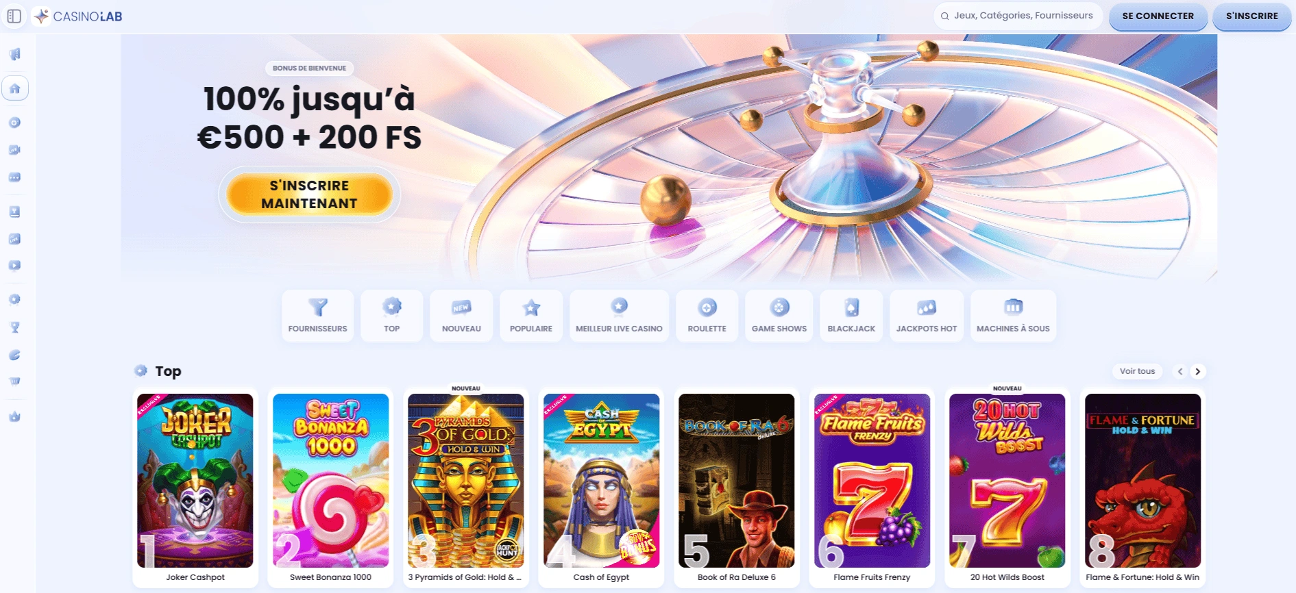 Casino Lab en ligne Casino Lab